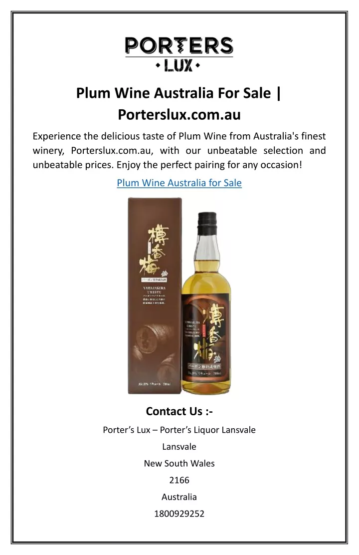 plum wine australia for sale porterslux com au