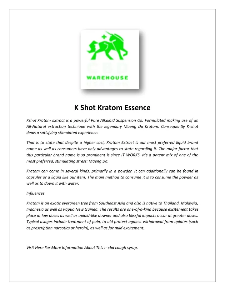 k shot kratom essence