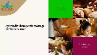 Ayurvedic Therapeutic Massage in Bhubaneswar
