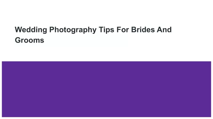 wedding photography tips for brides and grooms