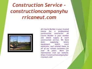 Construction Service - constructioncompanyhurricaneut.com