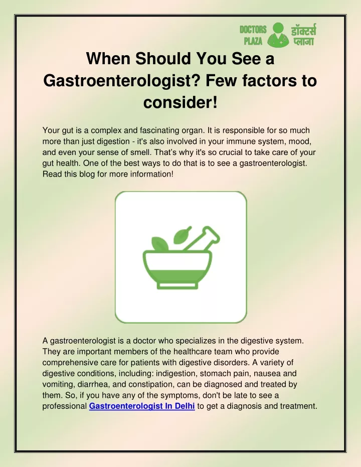 when should you see a gastroenterologist