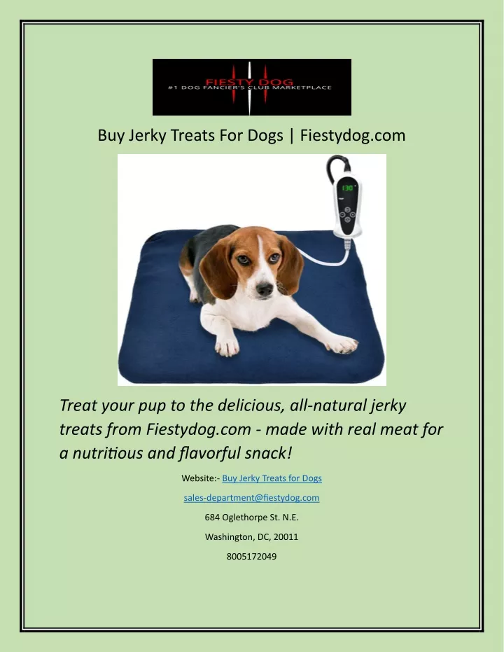 buy jerky treats for dogs fiestydog com