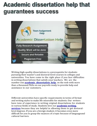 writing high quality dissertations