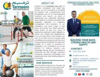 Tarmeem Orthopedic And Spine Day Surgery Centre