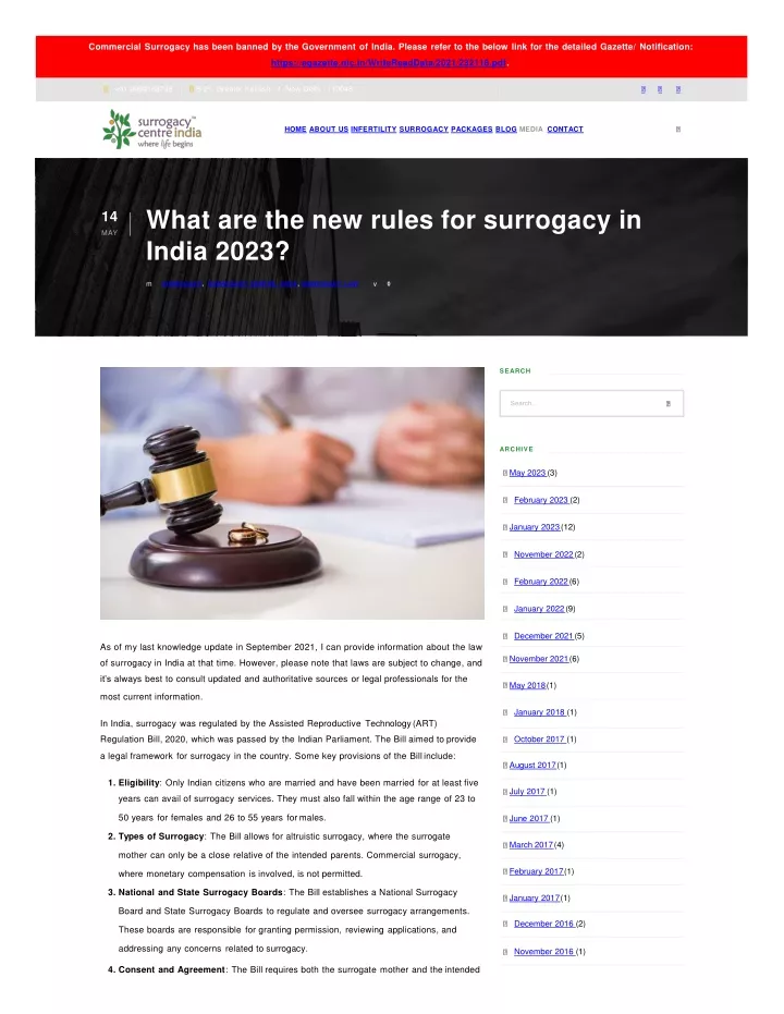 what are the new rules for surrogacy in india 2023