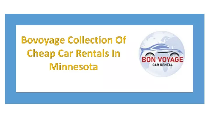 bovoyage collection of cheap car rentals