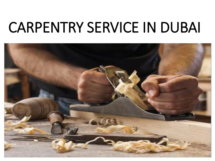 carpentry service in dubai