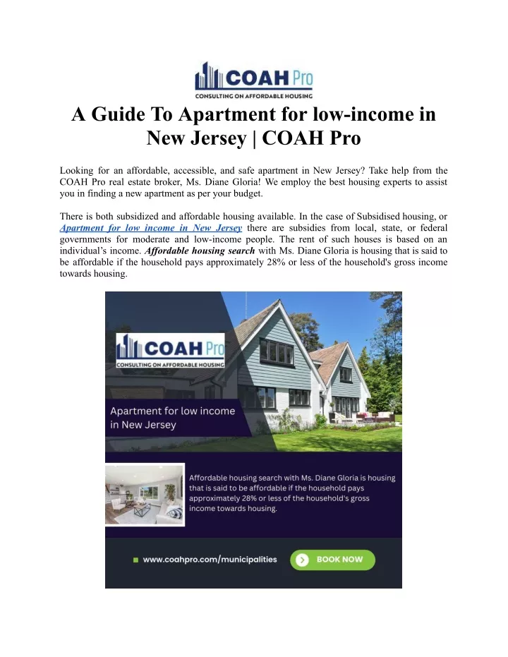 a guide to apartment for low income in new jersey