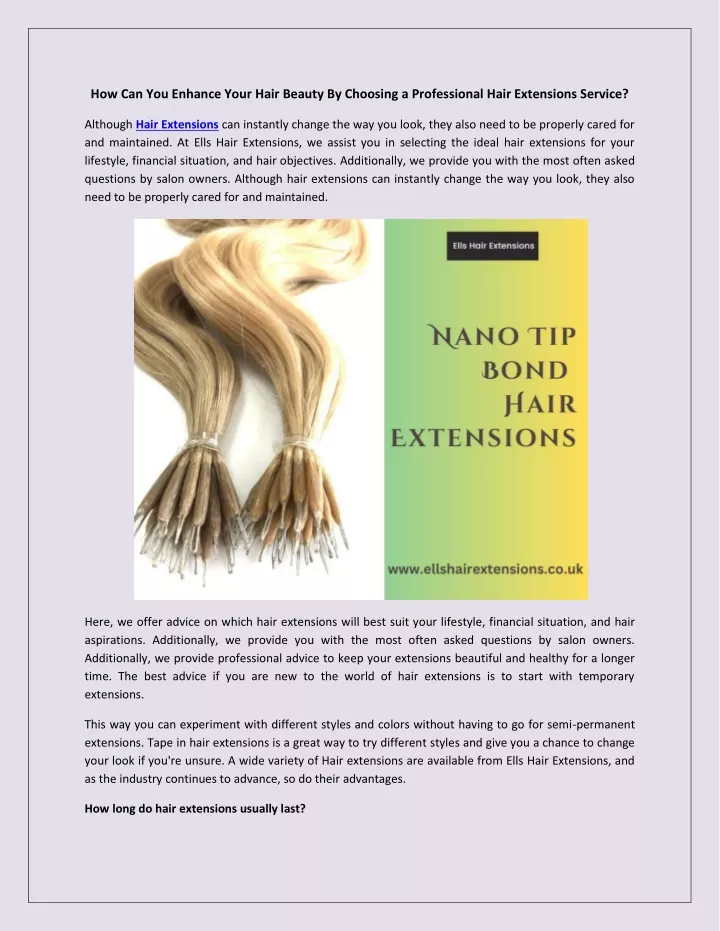 how can you enhance your hair beauty by choosing