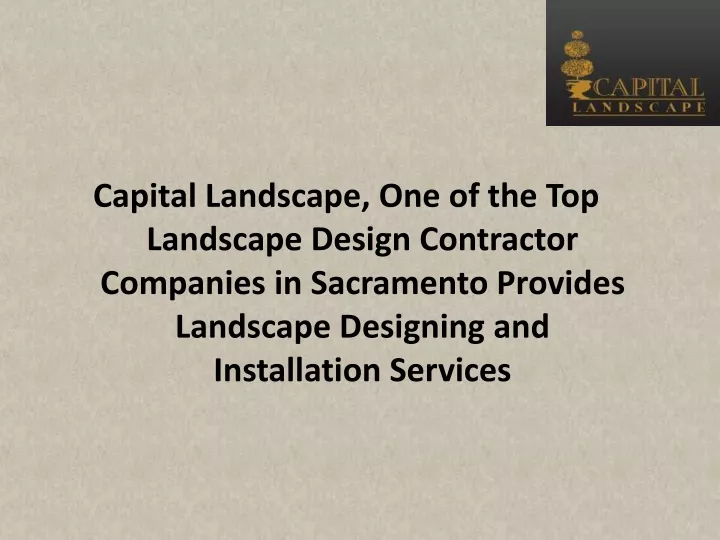 capital landscape one of the top landscape design