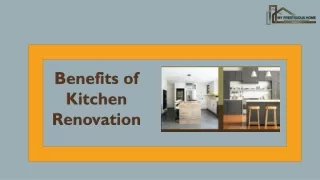 Benefits of Kitchen Renovation