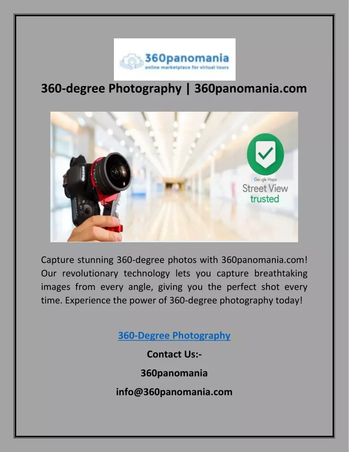 360 degree photography 360panomania com