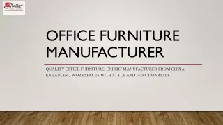 Stellar - Transform Your Office with Premium, Customizable Furniture from China'