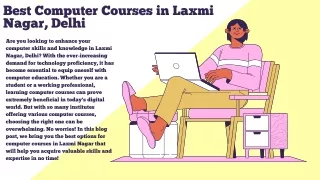 best computer courses in laxmi nagar delhi