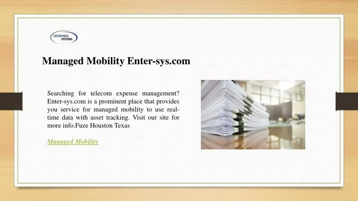 managed mobility enter sys com