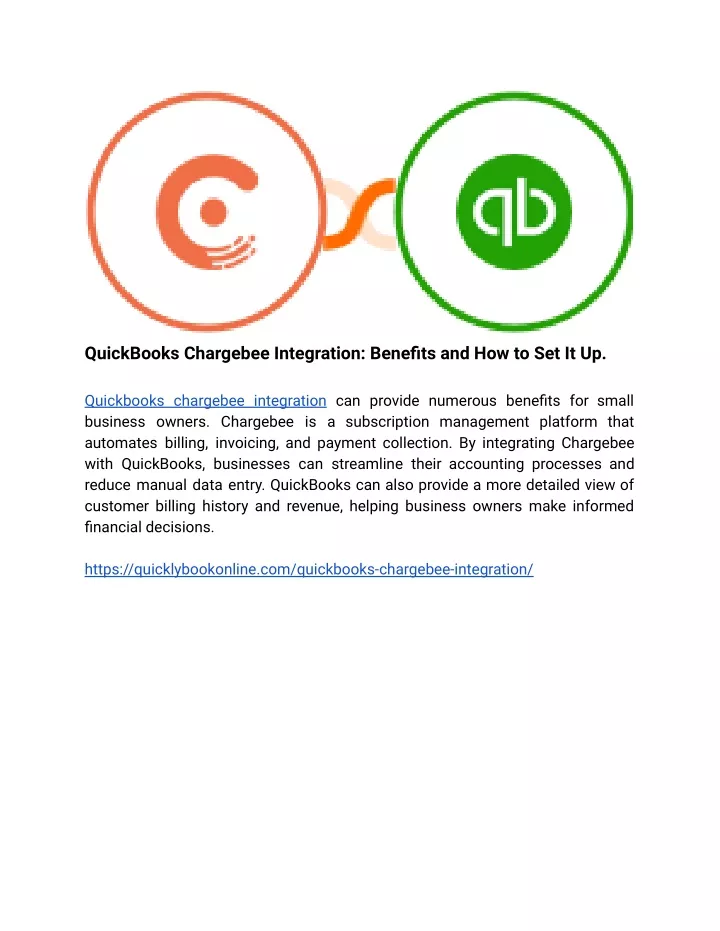 quickbooks chargebee integration benefits