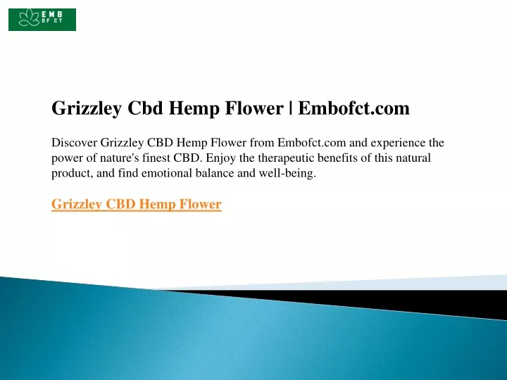 grizzley cbd hemp flower embofct com discover