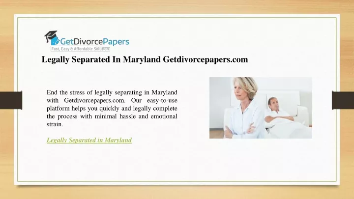 legally separated in maryland getdivorcepapers com