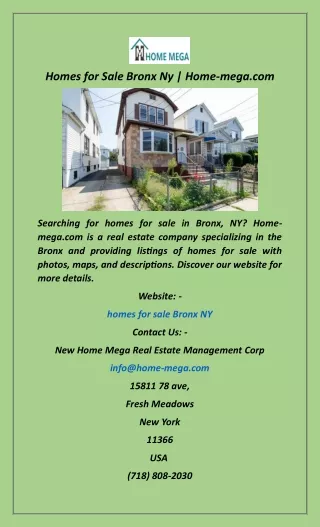 Homes for Sale Bronx Ny  Home-mega