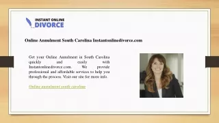 online annulment south carolina