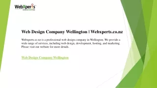 Web Design Company Wellington  Webxperts.co.nz