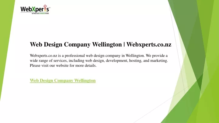 web design company wellington webxperts