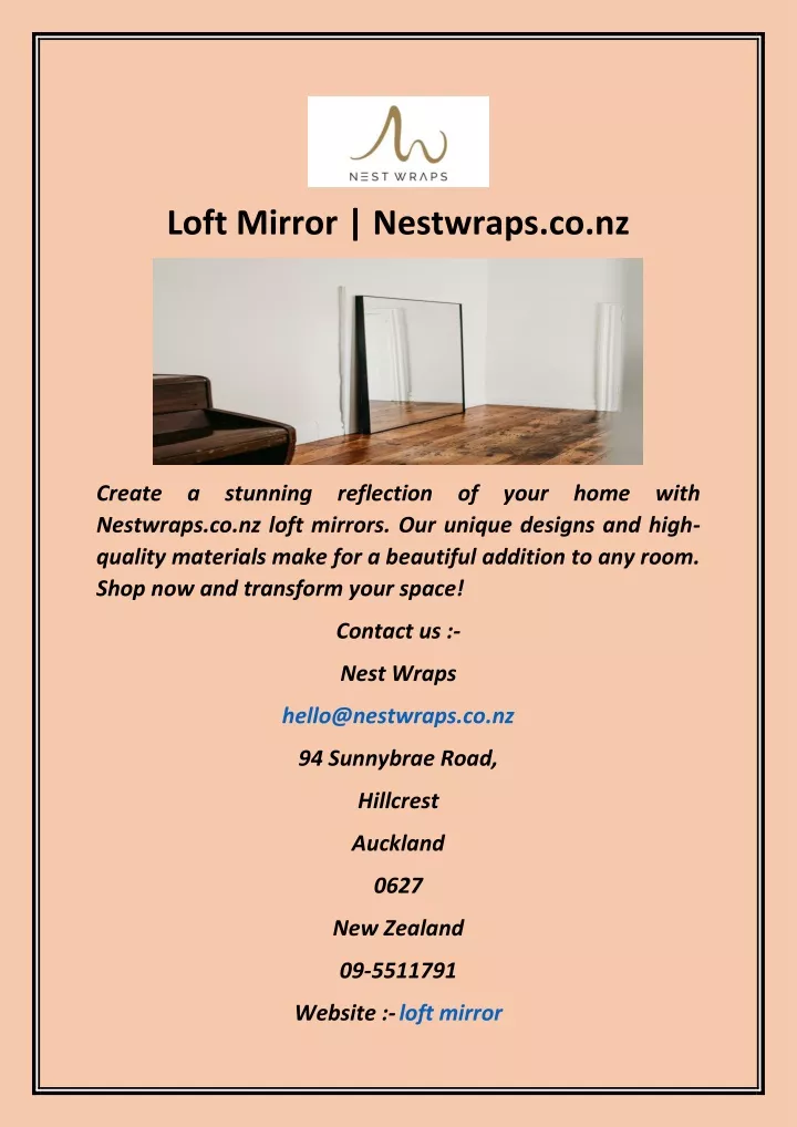 loft mirror nestwraps co nz