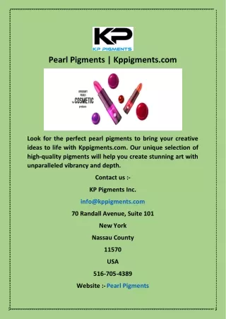 pearl pigments kppigments com