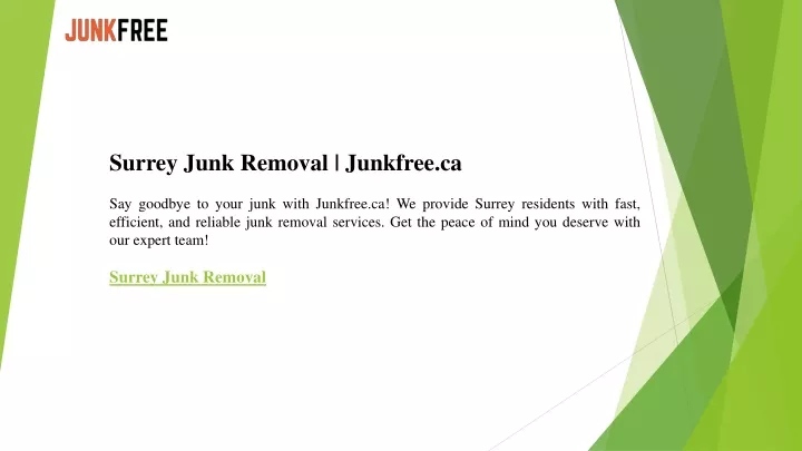 surrey junk removal junkfree ca say goodbye
