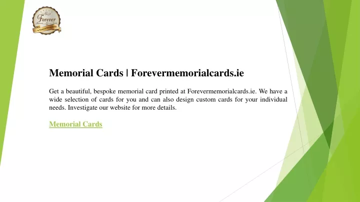 memorial cards forevermemorialcards