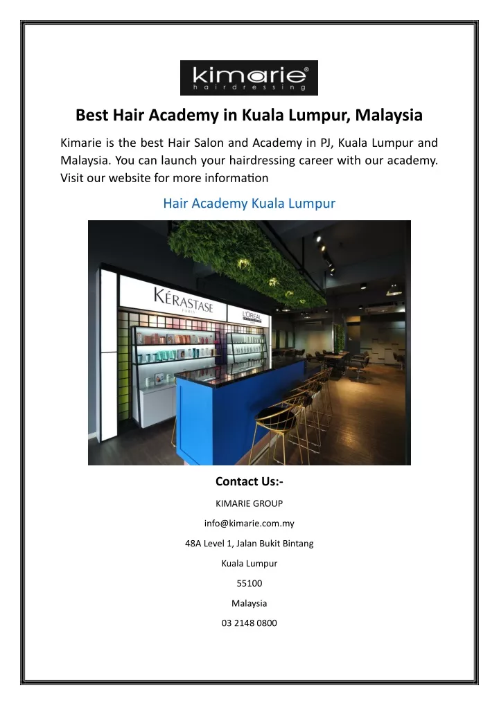 best hair academy in kuala lumpur malaysia