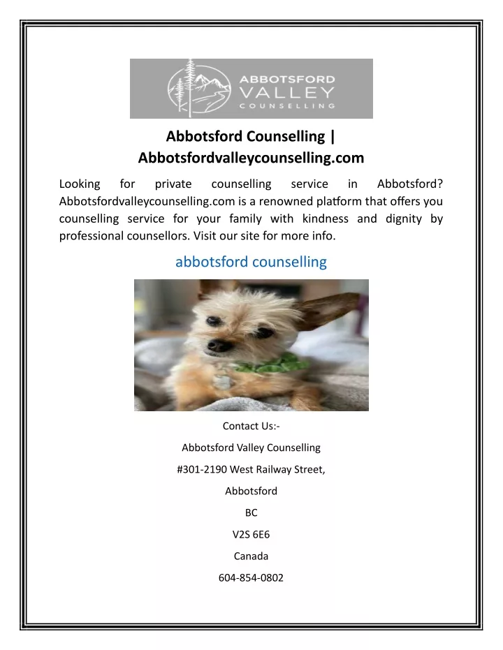 abbotsford counselling