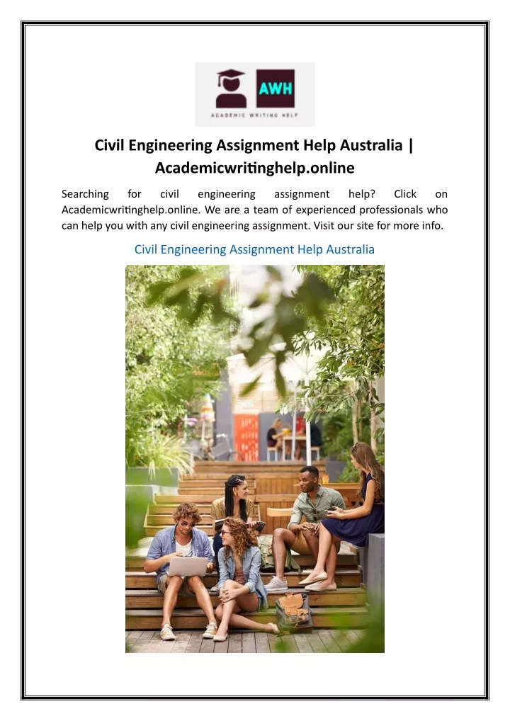 civil engineering assignment help australia