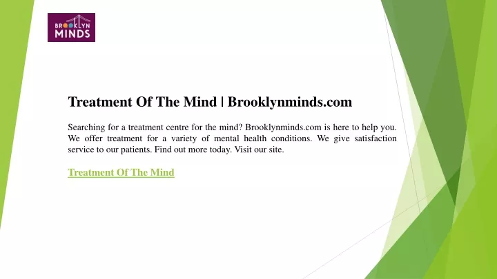 treatment of the mind brooklynminds com searching