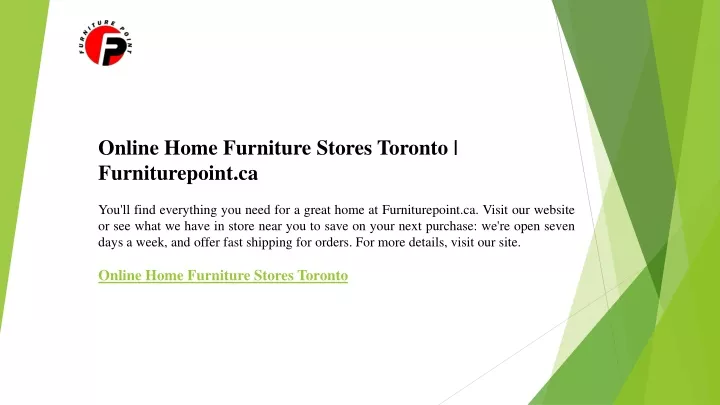 online home furniture stores toronto