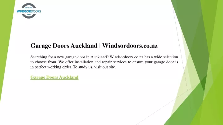 garage doors auckland windsordoors