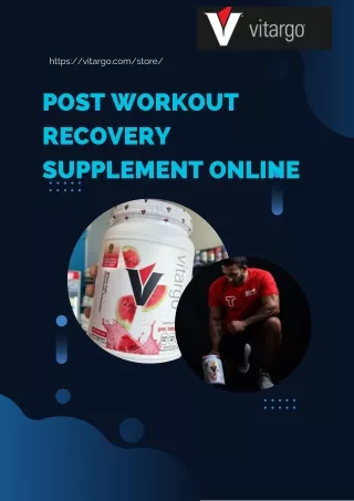 Post Workout Recovery Supplement Online