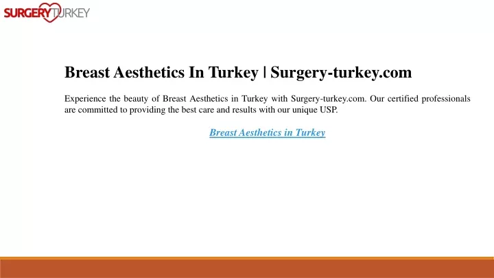 breast aesthetics in turkey surgery turkey