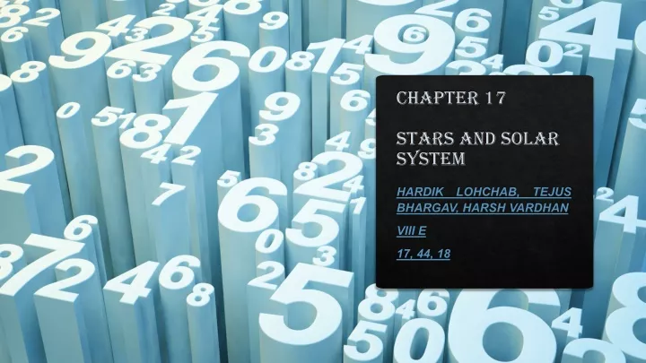 chapter 17 stars and solar system