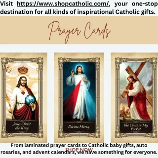 Shopcatholic - Prayer Cards, Holy Cards, Rosaries, Jewellery, Advent Calendars,