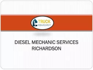 Diesel Mechanic Services Richardson