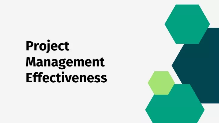 project management effectiveness