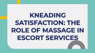 Health Benefits Of Massage In Escort Services