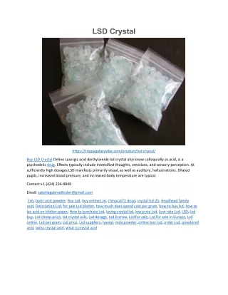 lsd crystal