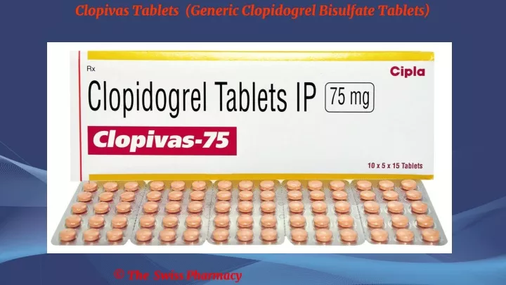 clopivas tablets generic clopidogrel bisulfate