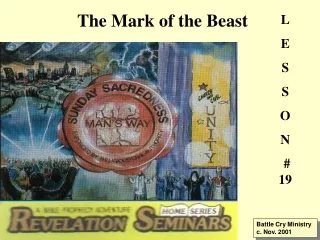 Lesson 19 -Rev Seminars  -The Mark of the Beast