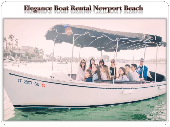 elegance boat rental newport beach