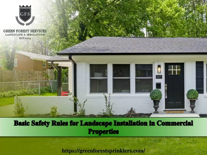 basic safety rules for landscape installation