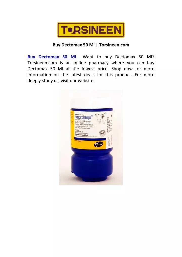 buy dectomax 50 ml torsineen com